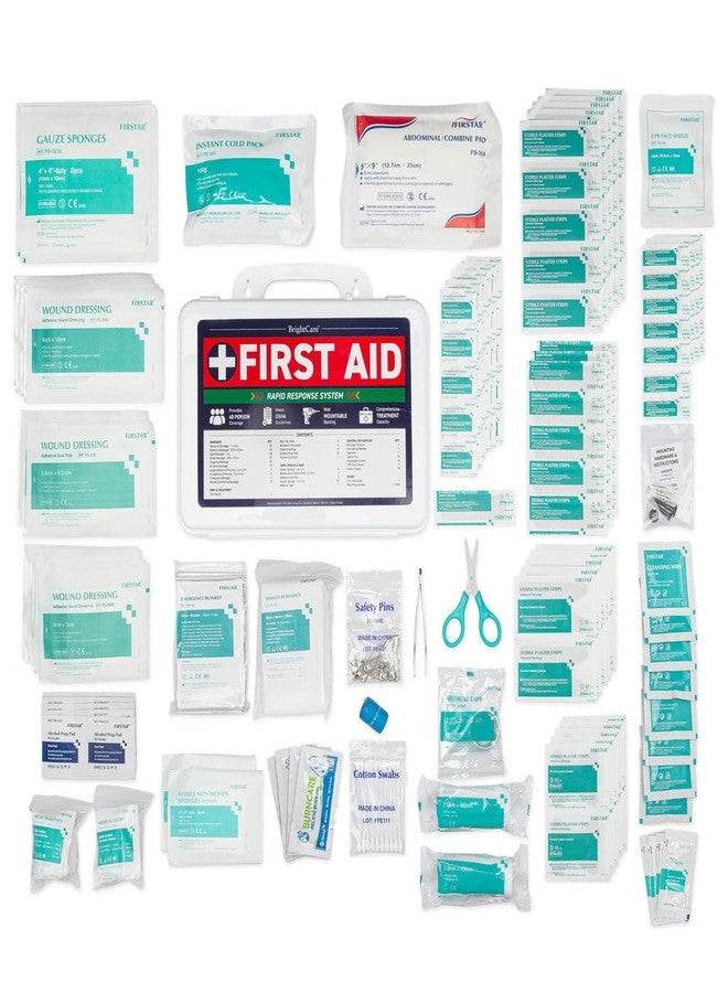 BrightCare First Aid Kit for Business, Wall Mountable & Portable with Hard Case, OSHA Compliant for Businesses, Office, Restaurants, Work Vehicles, Retail & Service Spaces - 200 Piece - Medium - Image 3